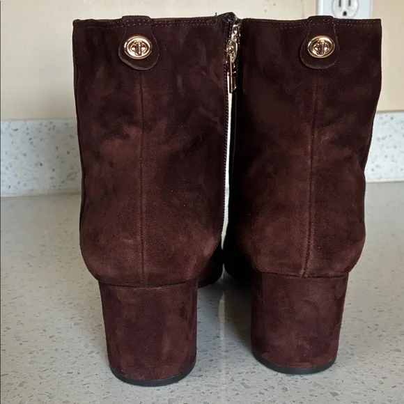 Coach Dark Brown Suede Ankle Booties - Picture 5 of 13